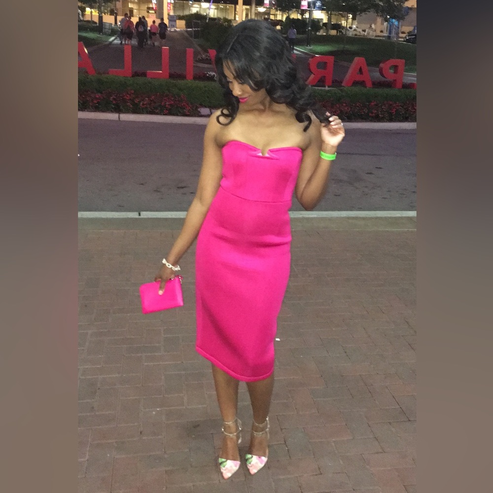 Gorgeous HOT PINK Scuba Tube Dress